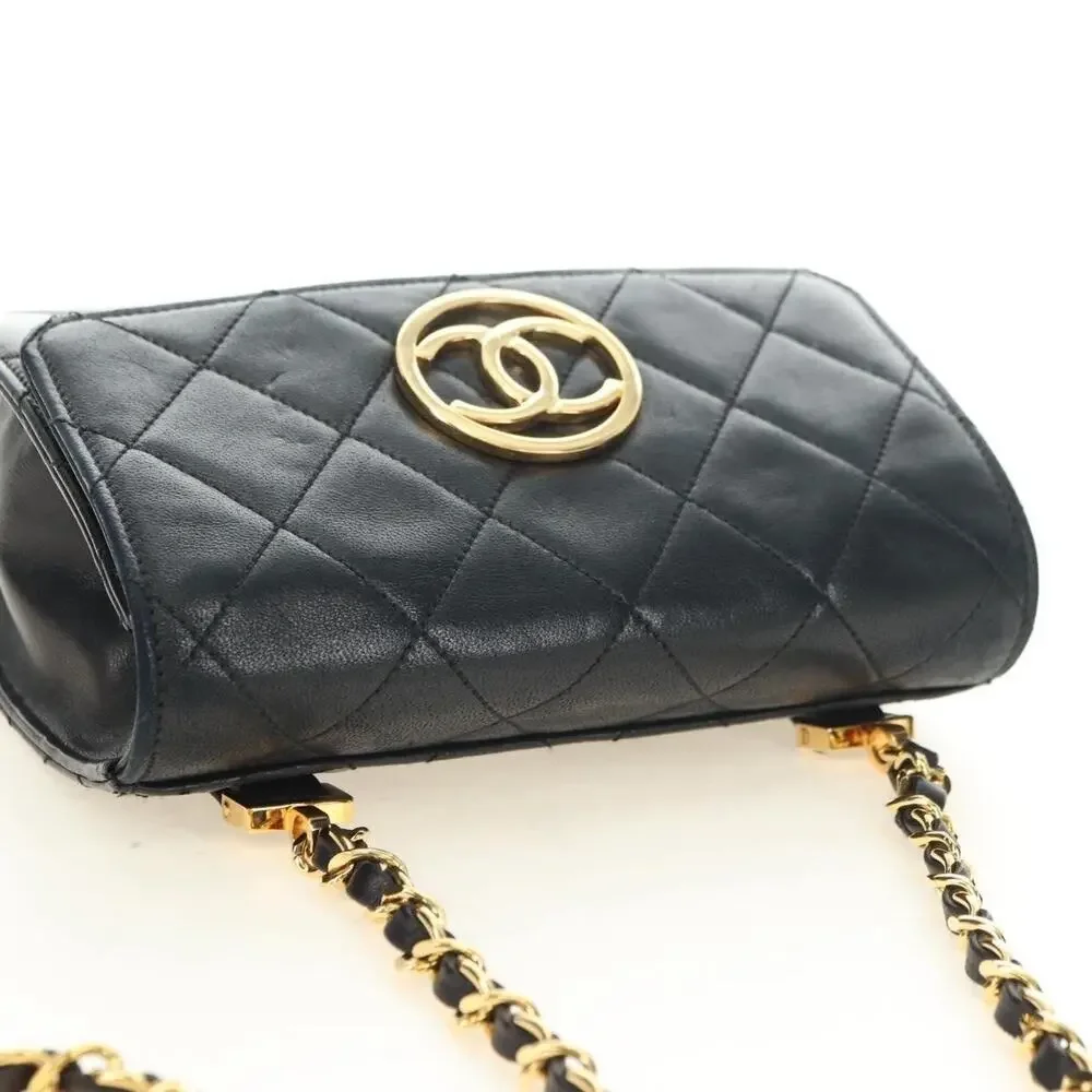 Chanel Matelasse Chain Shoulder Bag Black